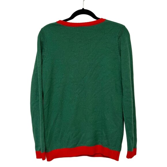 Norther Pole Namasleigh Ugly Christmas Sweater Santa Yoga Pose Knitted Unisex - Picture 6 of 12